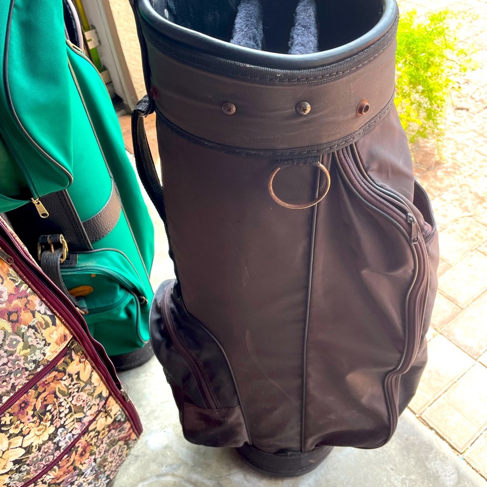 Golf cart bag in black